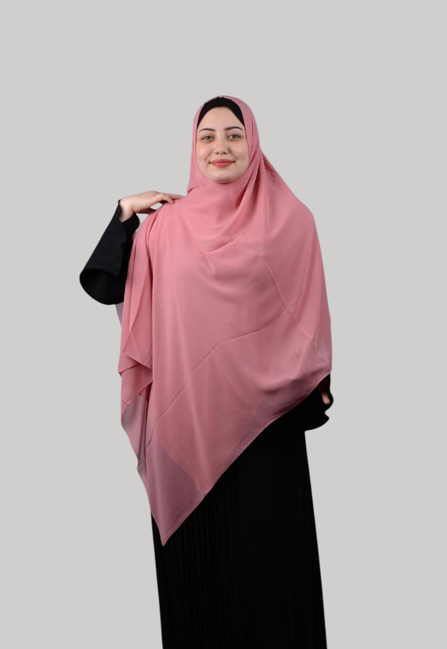 Square Chiffon- Blush