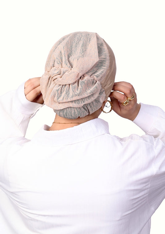 Bonnet Mesh Undercap- Light Beige