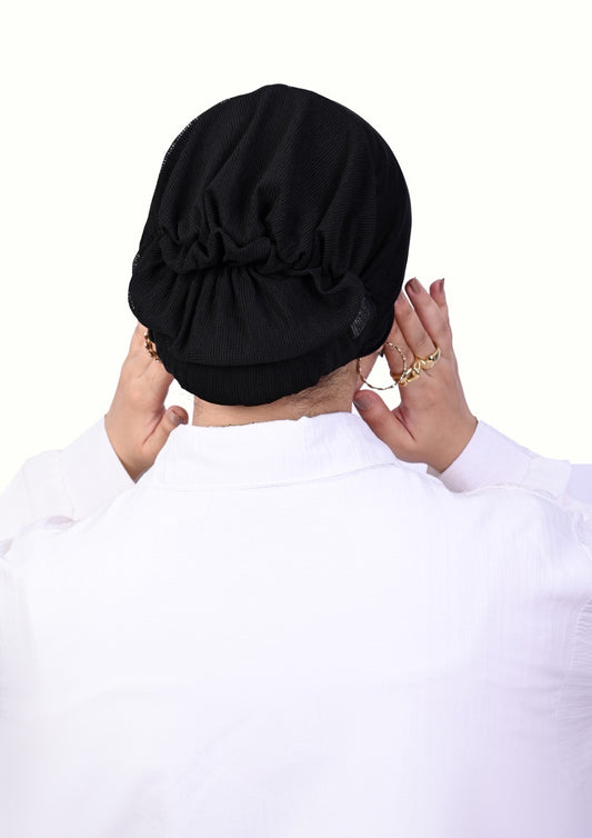 Bonnet Mesh Undercap- Black