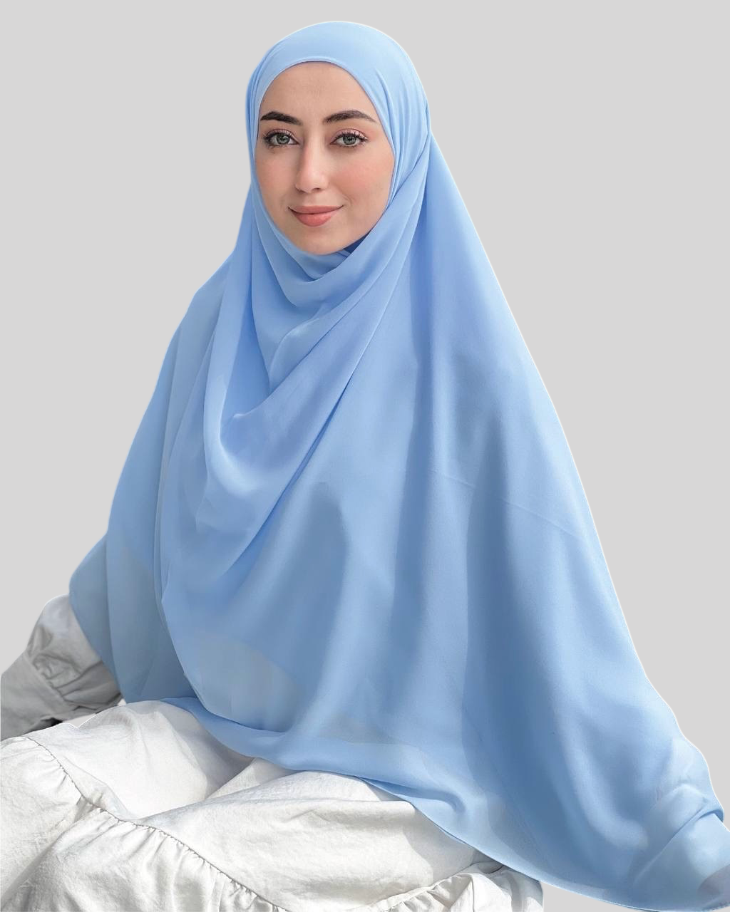 Square Chiffon- Sky Blue