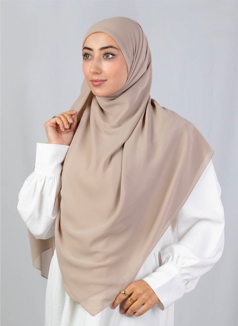 Square Chiffon- Light Fawn