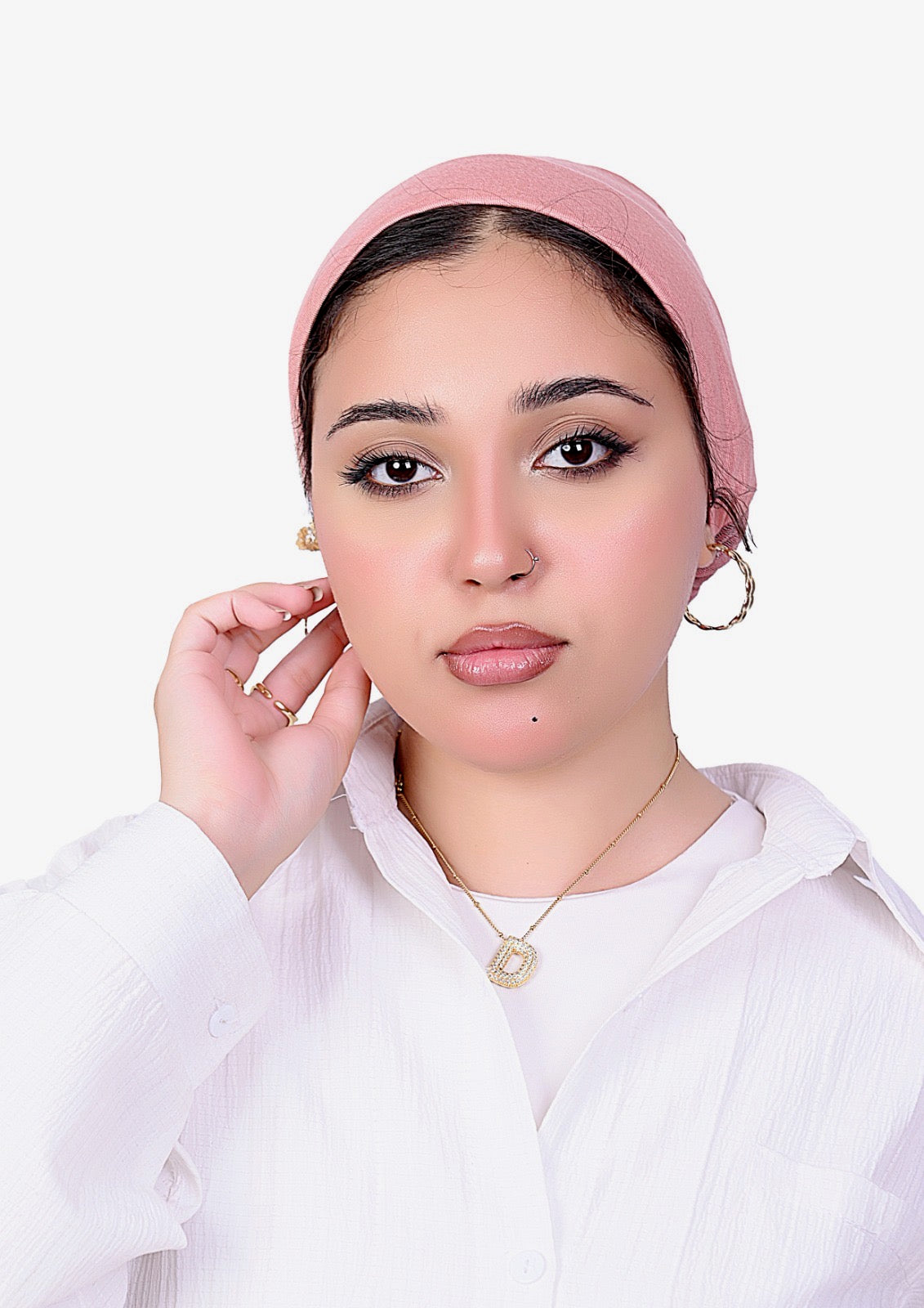 Bonnet Mesh Undercap- Pink
