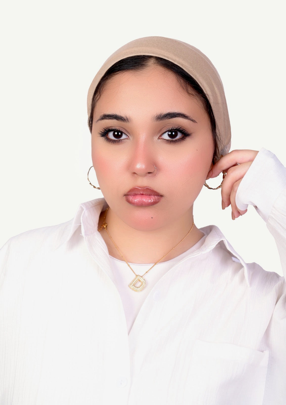 Bonnet Mesh Undercap- Light Beige