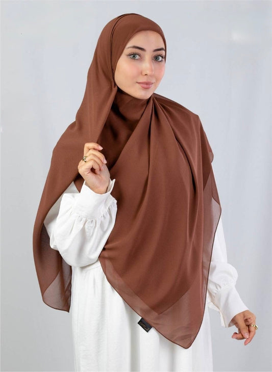 Square Chiffon- Cinnamon
